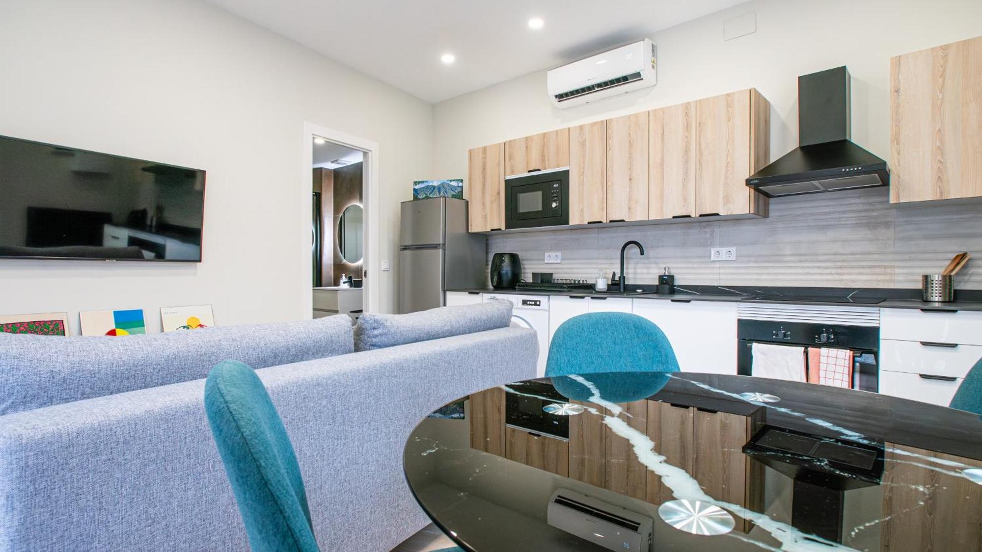 Madrid Confort Urbano 1 Dormitorio Ac Wifi Cocina Экстерьер фото